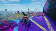Don't slide off the edge while approaching D-Launchers on high ground (Image via Epic Games/Fortnite)